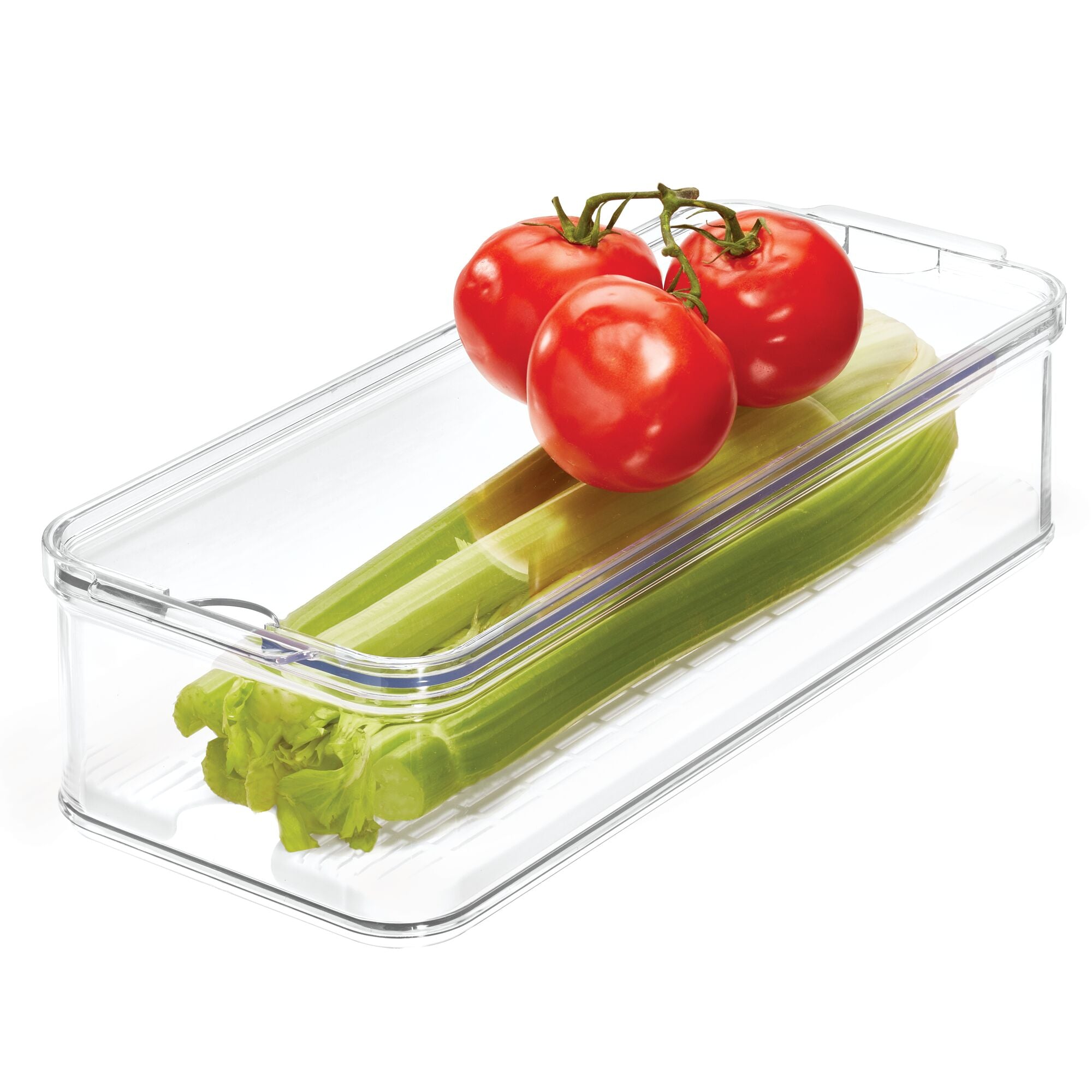 iDesign Crisp Produce Plastic Fridge Bin 15.72 x 6.32 x 3.76. Clear - Image 12