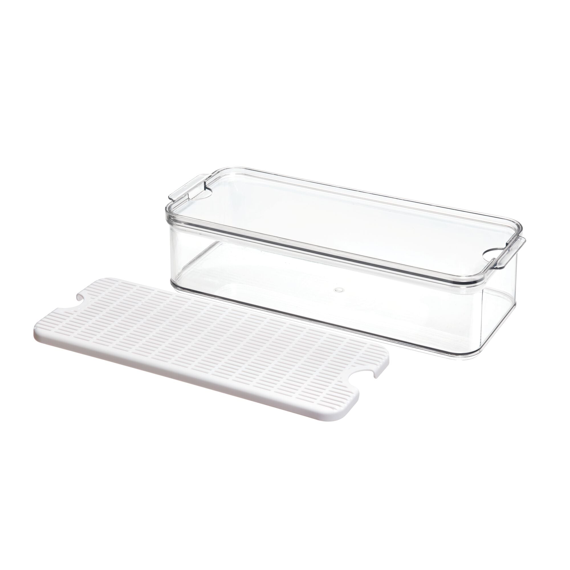 iDesign Crisp Produce Plastic Fridge Bin 15.72 x 6.32 x 3.76. Clear - Image 8