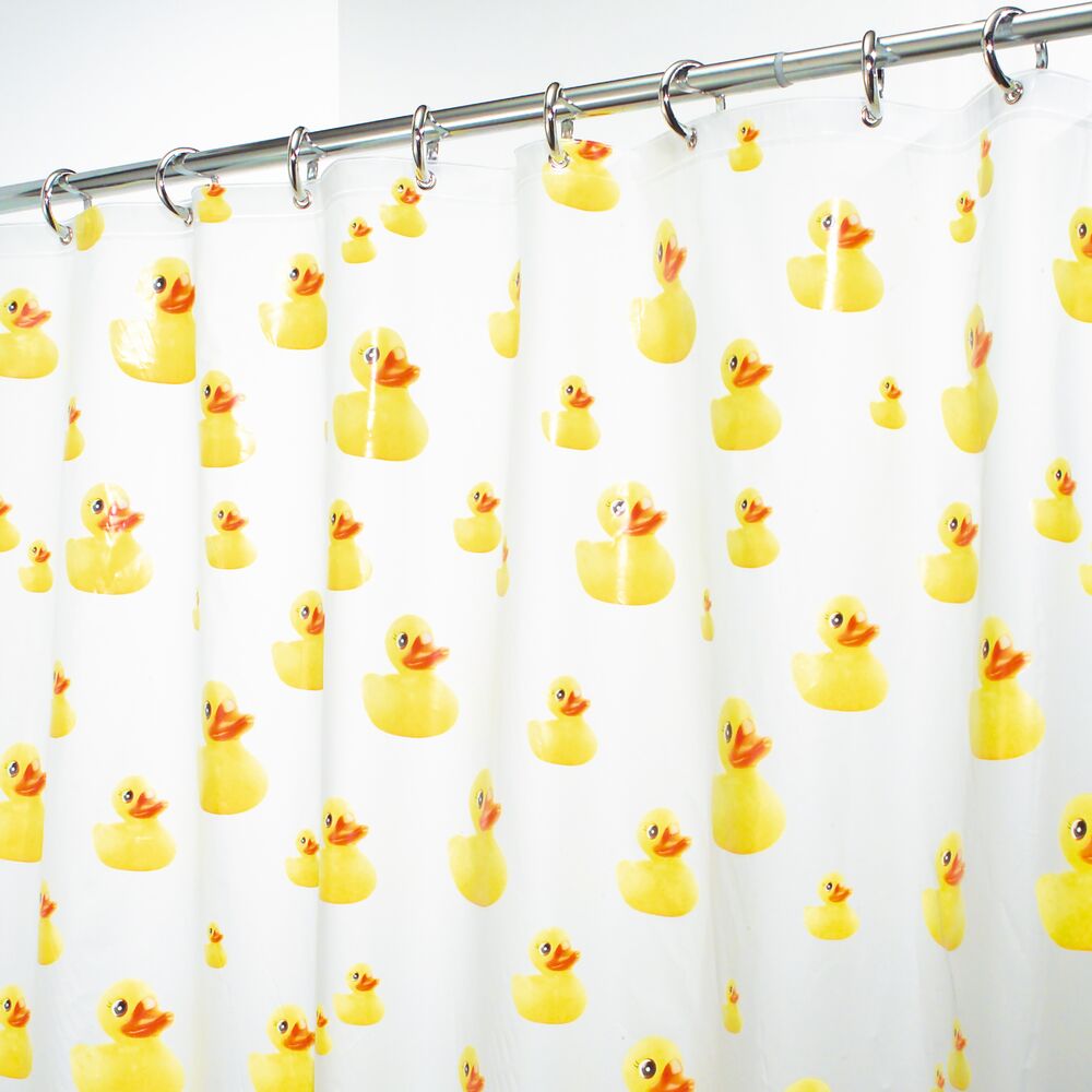 iDesign Ducks PEVA Shower Curtain 72 x 72