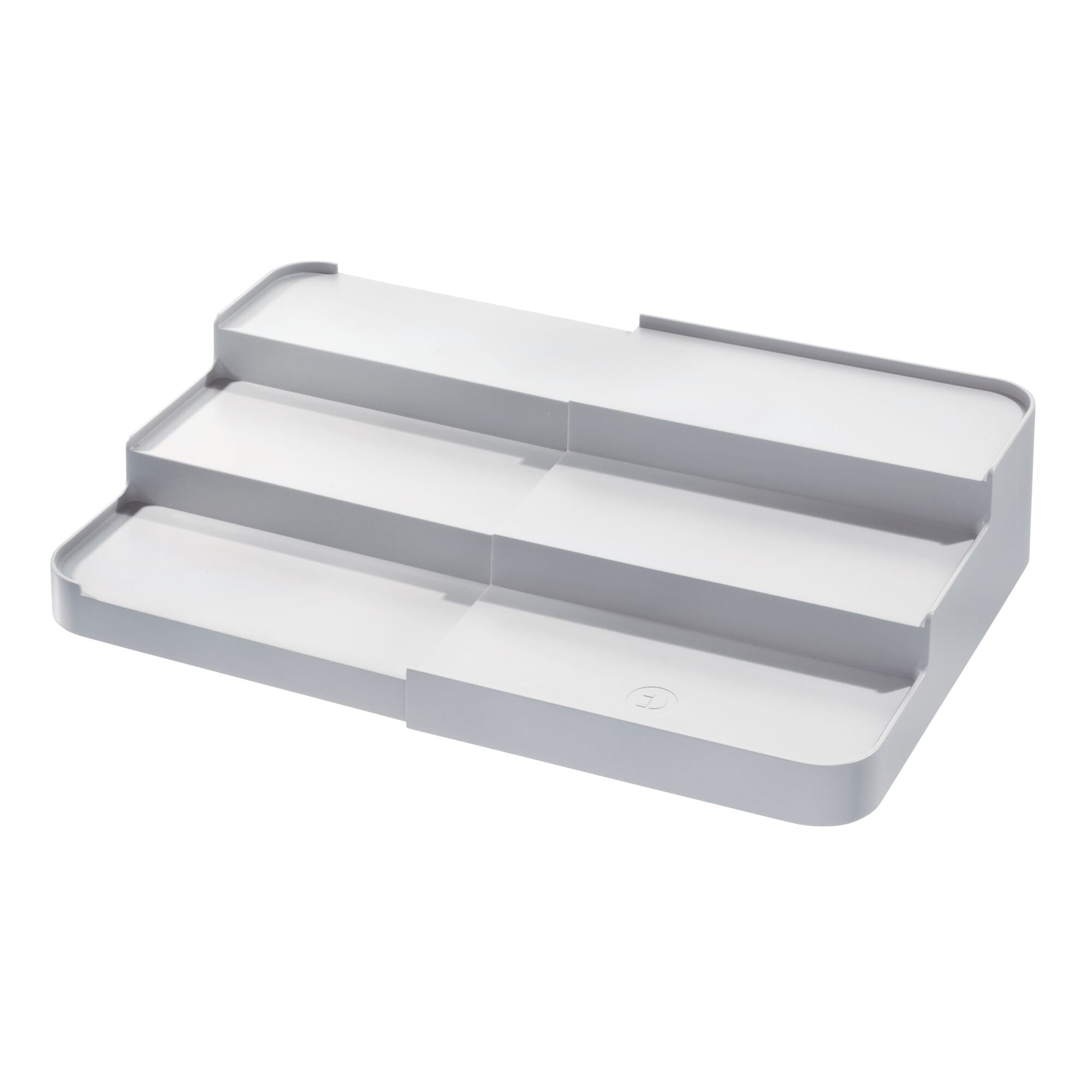 iDesign Eco BPA-Free Recycled Plastic Expandable 3-Tier Stadium Spice Rack with Side Caddy. Flint - Image 7