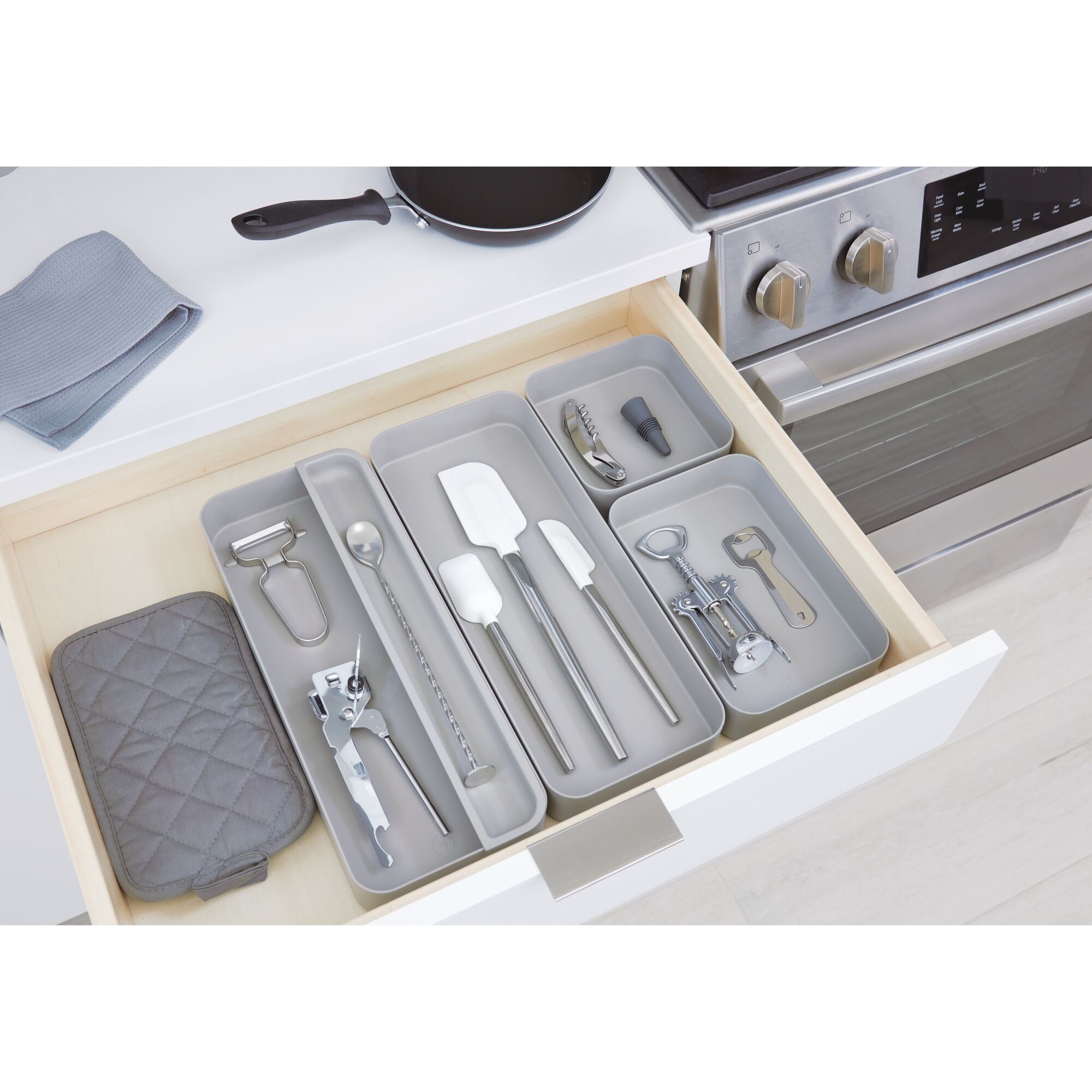 iDesign Eco BPA-Free Recycled Plastic Kitchen Drawer Organizer Bin - Image 20