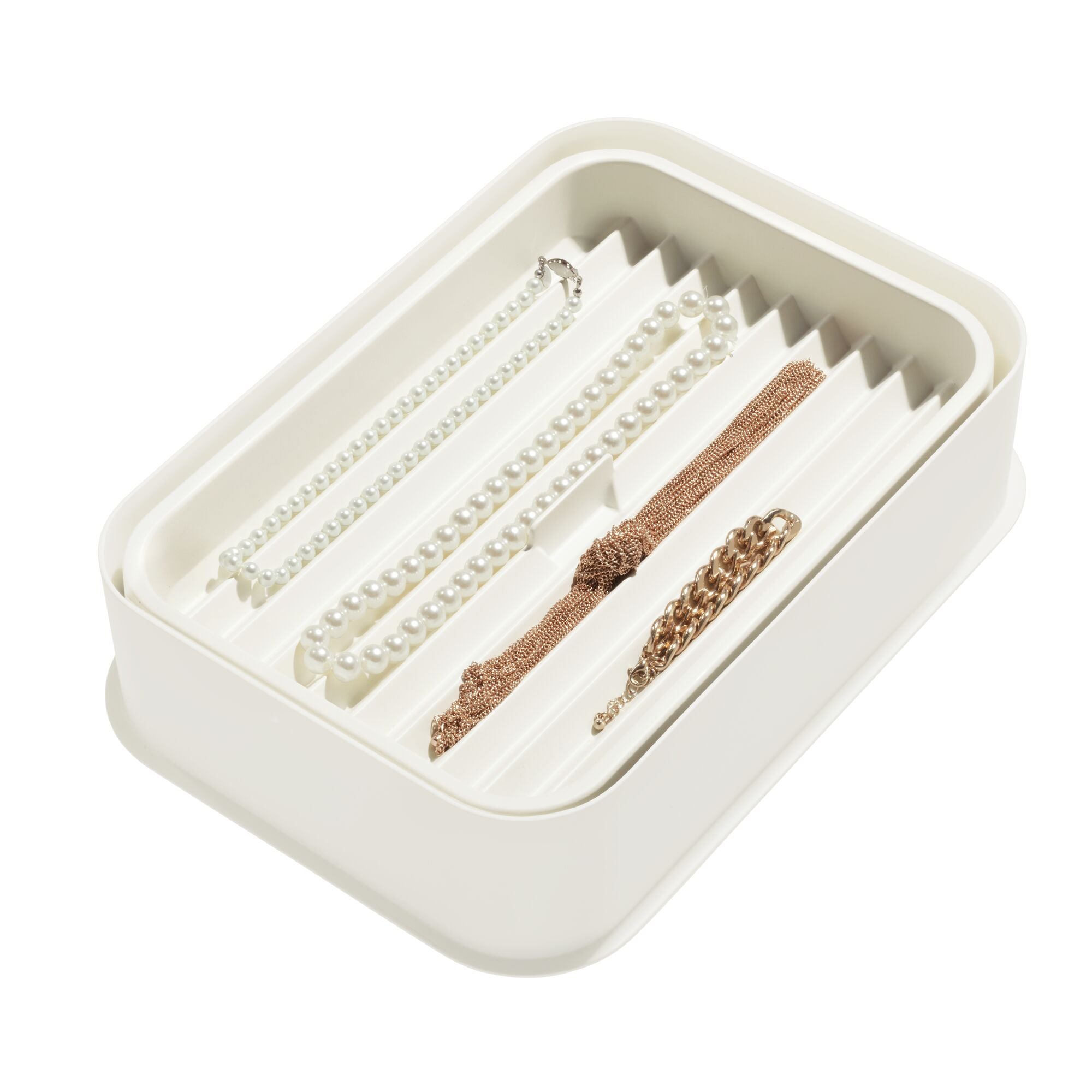 iDesign Eco BPA-Free Recycled Plastic Organizer Insert. Coconut - Image 5