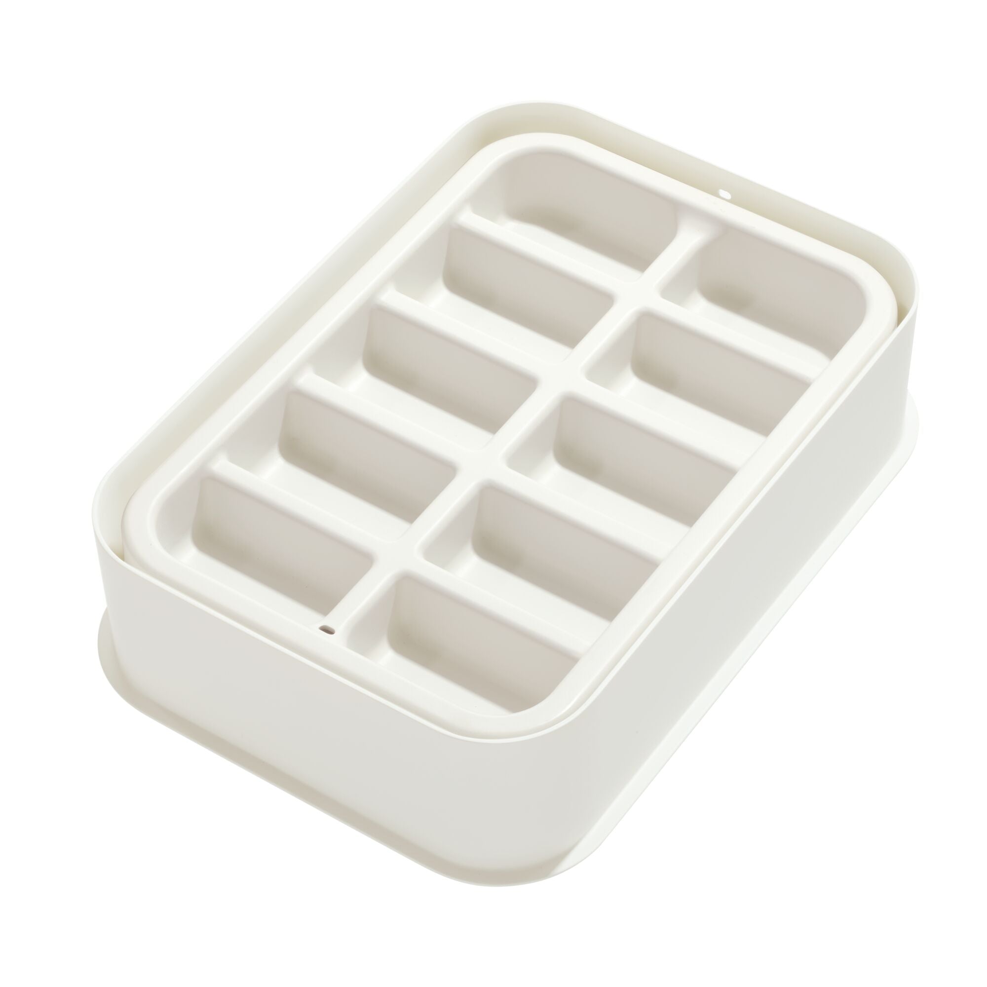 iDesign Eco BPA-Free Recycled Plastic Organizer Insert. Coconut - Image 8