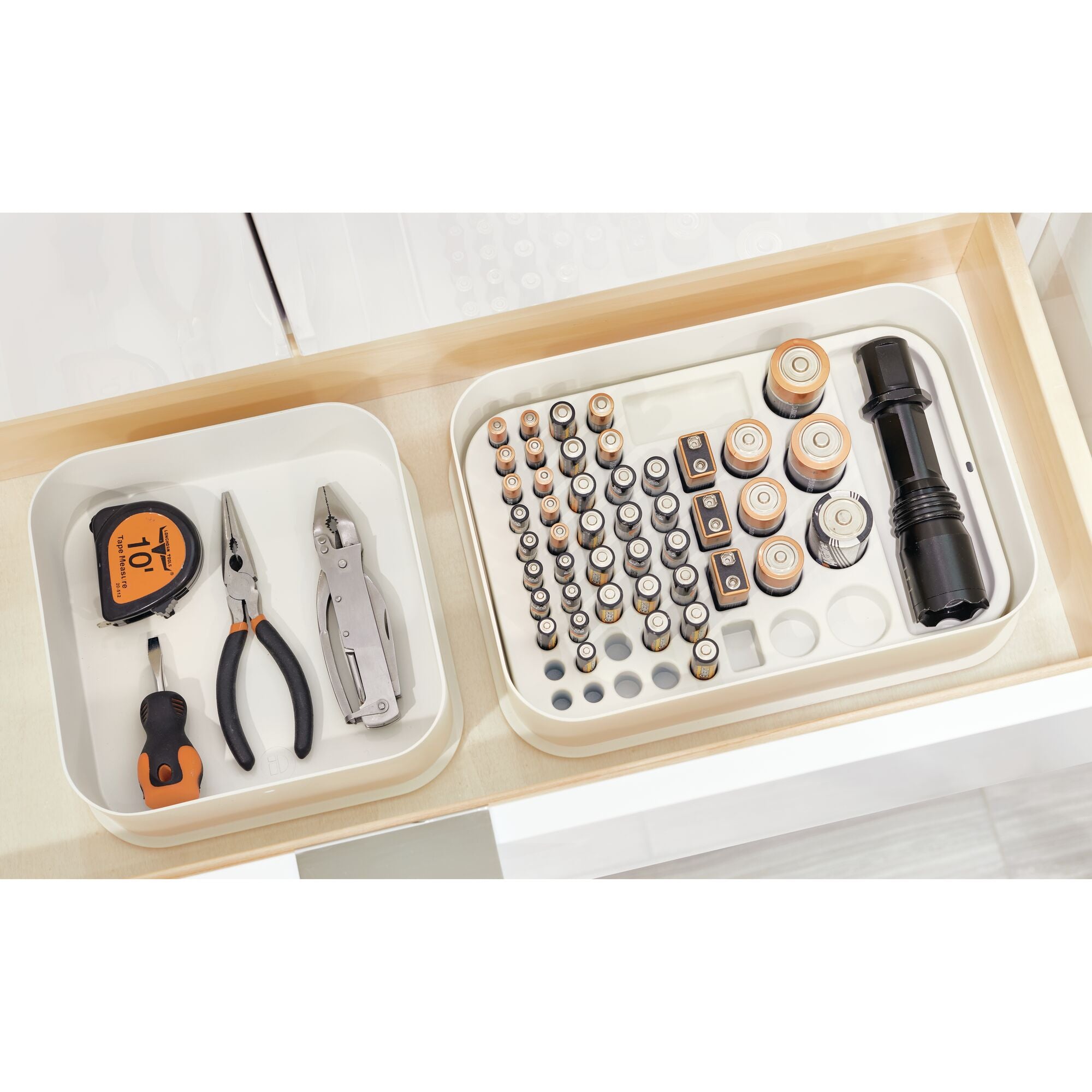 iDesign Eco BPA-Free Recycled Plastic Organizer Insert. Coconut - Image 16