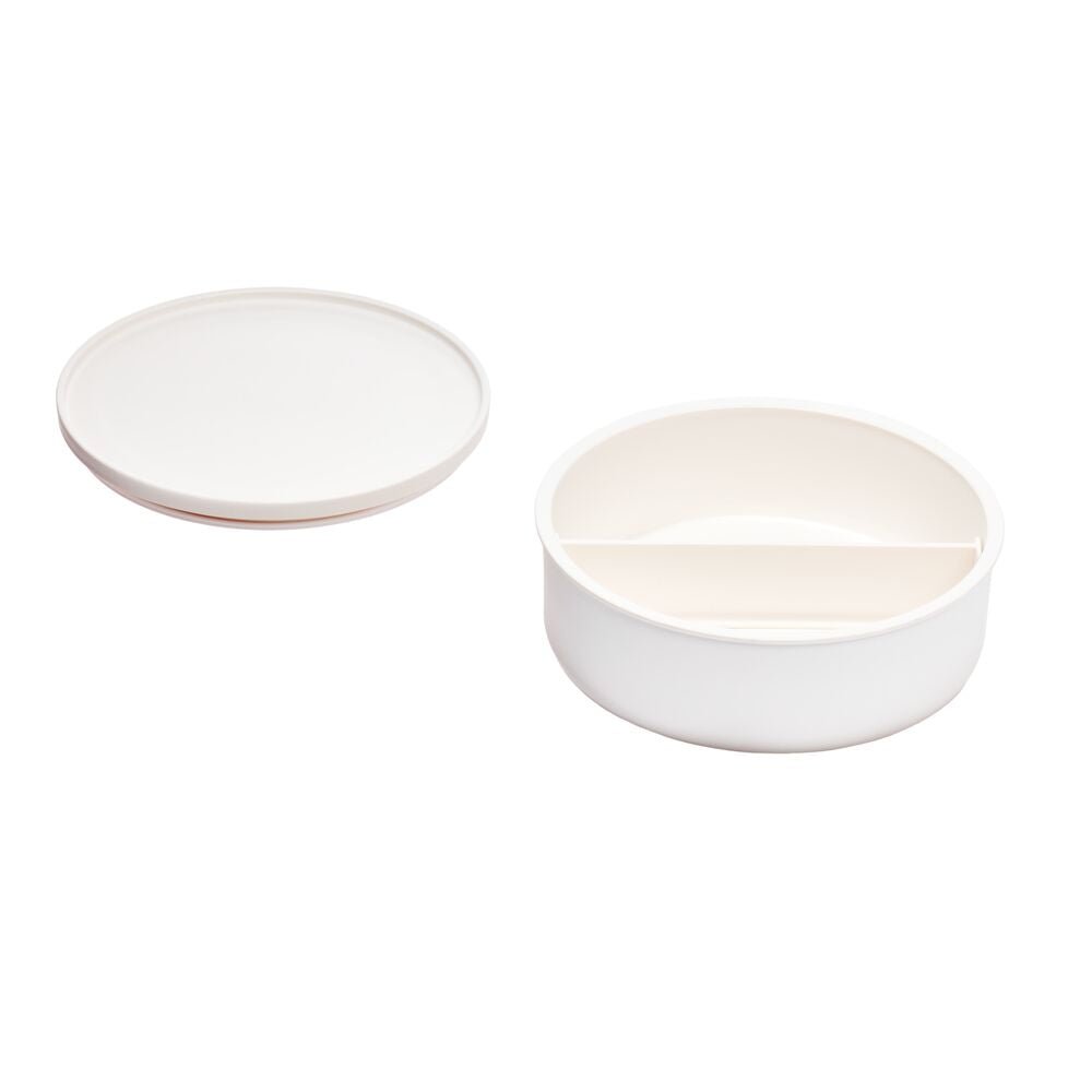 iDesign Eco Divided Food Storage Containers Made from Recycled Plastic with Lids in Coconut - Image 8