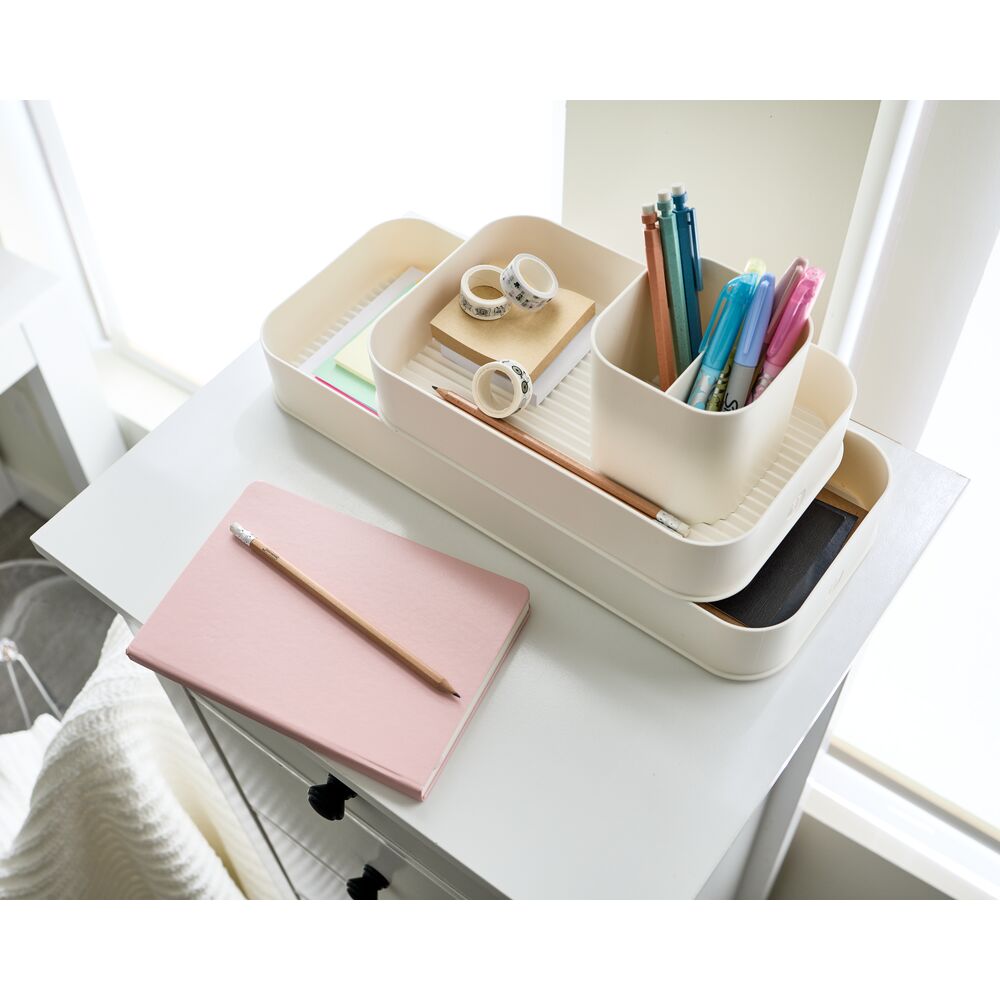 iDesign Eco Office Organization Collection Recycled Plastic in Coconut - Image 4