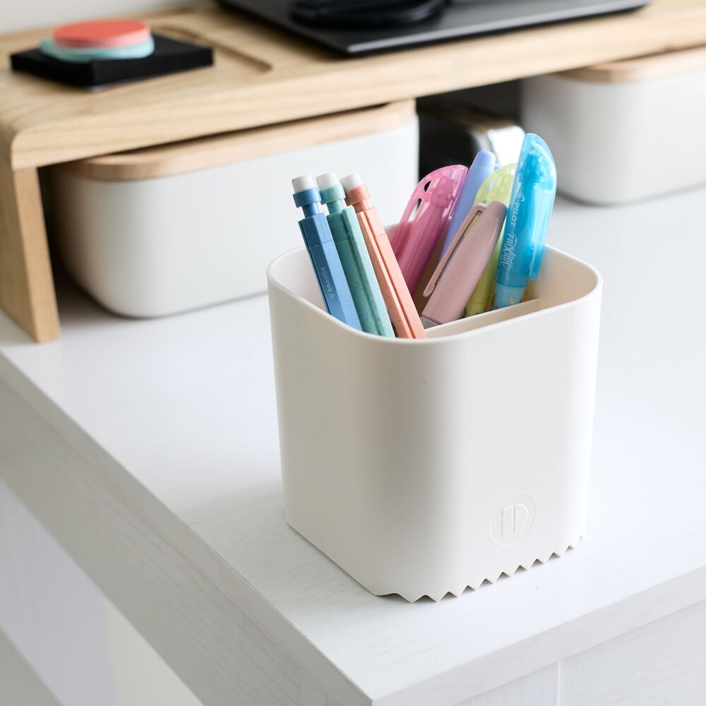 iDesign Eco Office Organization Collection Recycled Plastic in Coconut - Image 14