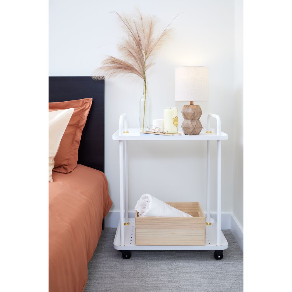 iDesign EcoWood Natural Paulownia Wood Storage Bin with Handles - Image 6