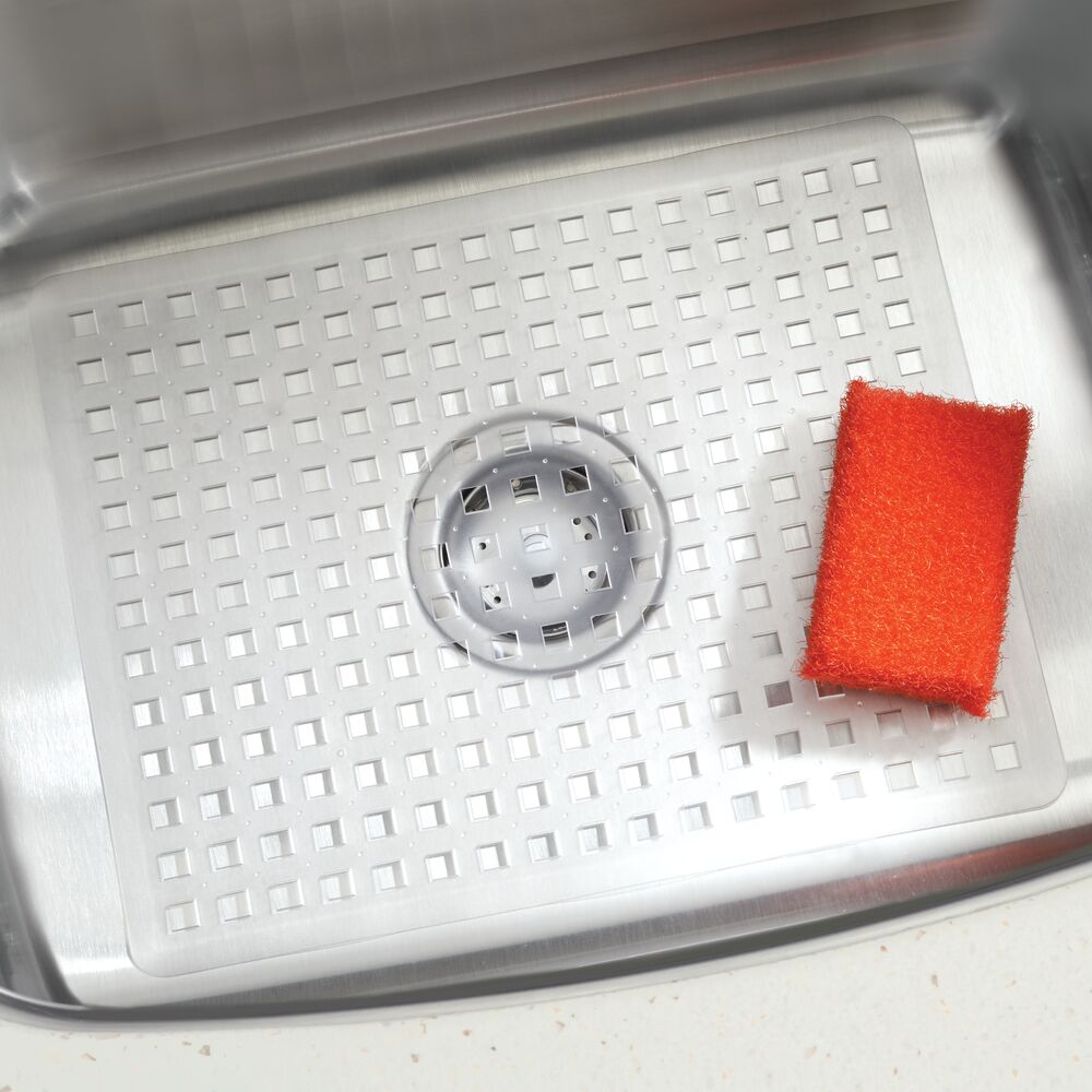 iDesign Euro Sink Mat Large in Clear - Image 3