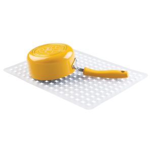iDesign Euro Sink Mat Large in Clear