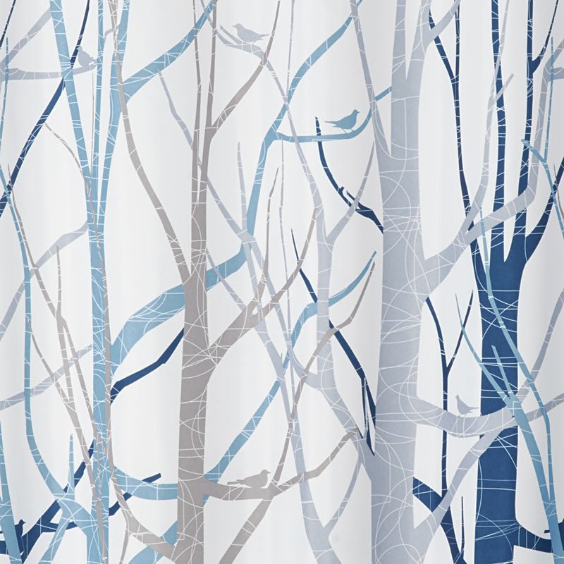 iDesign Forest Shower Curtain 72 x 72 in Blue and Gray - Image 3