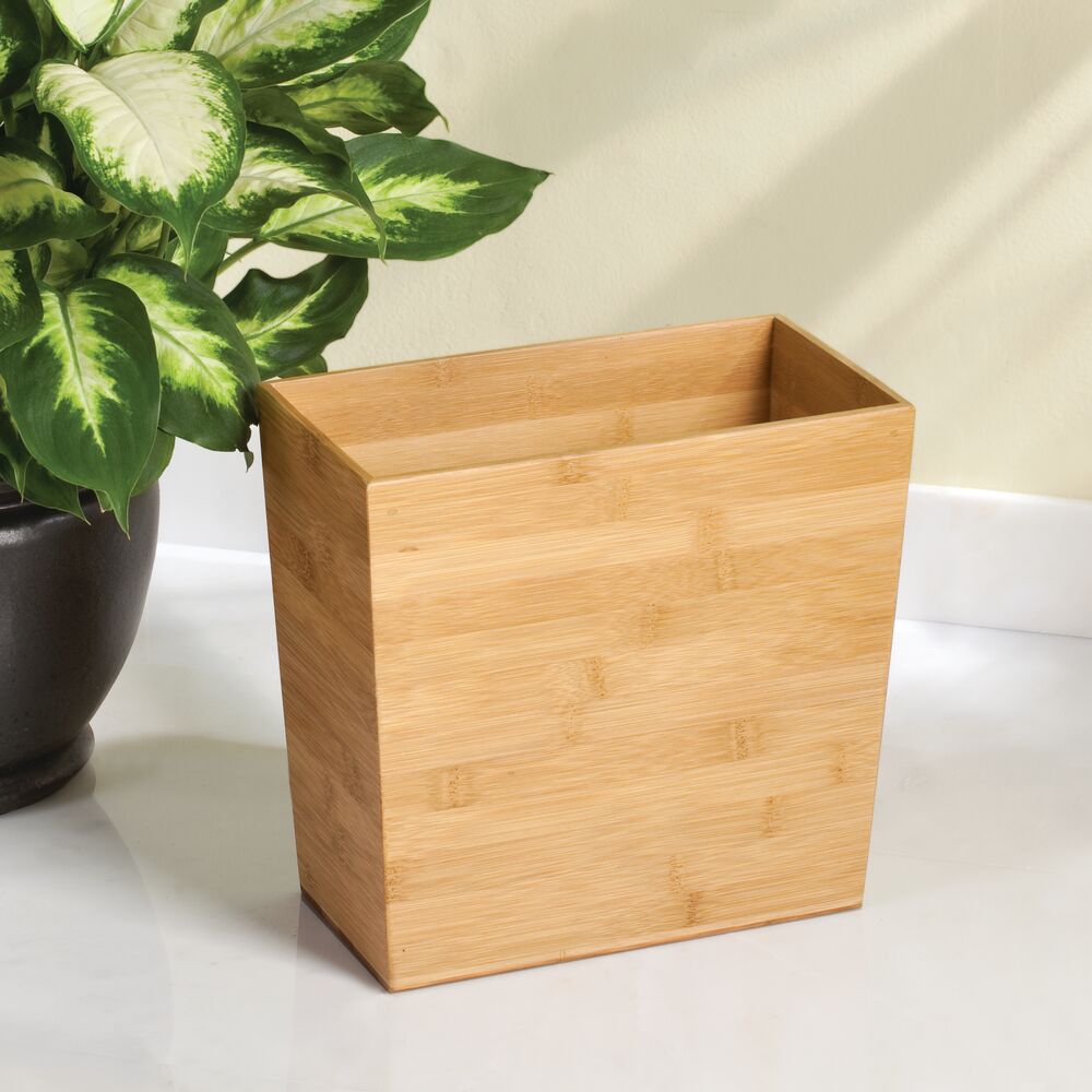 iDesign Formbu Rectangular Waste Can in Natural - Image 3