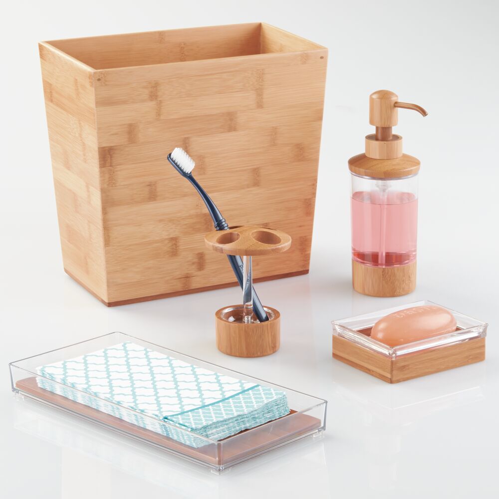 iDesign Formbu Rectangular Waste Can in Natural - Image 4
