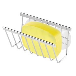 iDesign Gia Sink Suction Soap and Sponge Holder in Polished