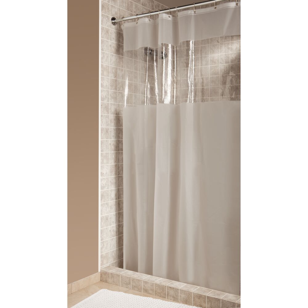 iDesign Hitchcock EVA Shower Curtain 72 x 72 in Clear - Image 2
