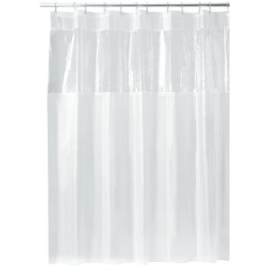 iDesign Hitchcock EVA Shower Curtain 72 x 72 in Clear