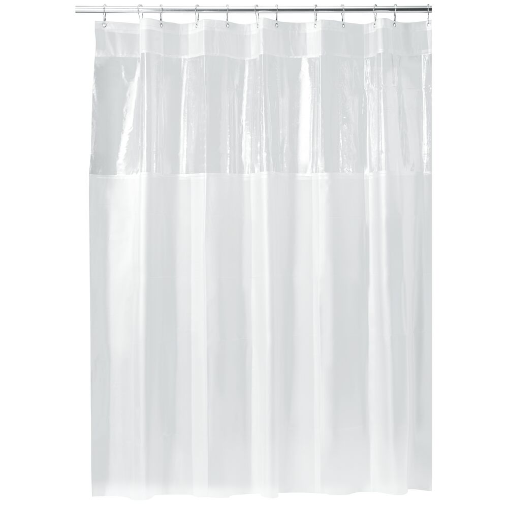 iDesign Hitchcock EVA Shower Curtain 72 x 72 in Clear