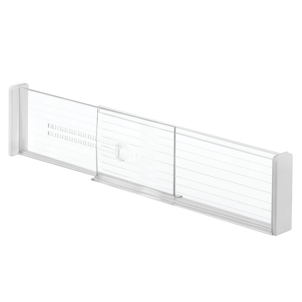 iDesign Linus Adjustable Deep Drawer Divider - Set of 2 in Clear - Image 3