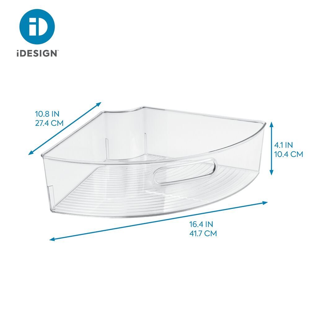 iDesign Linus Lazy Susan 1/4 Large in Clear - Image 6