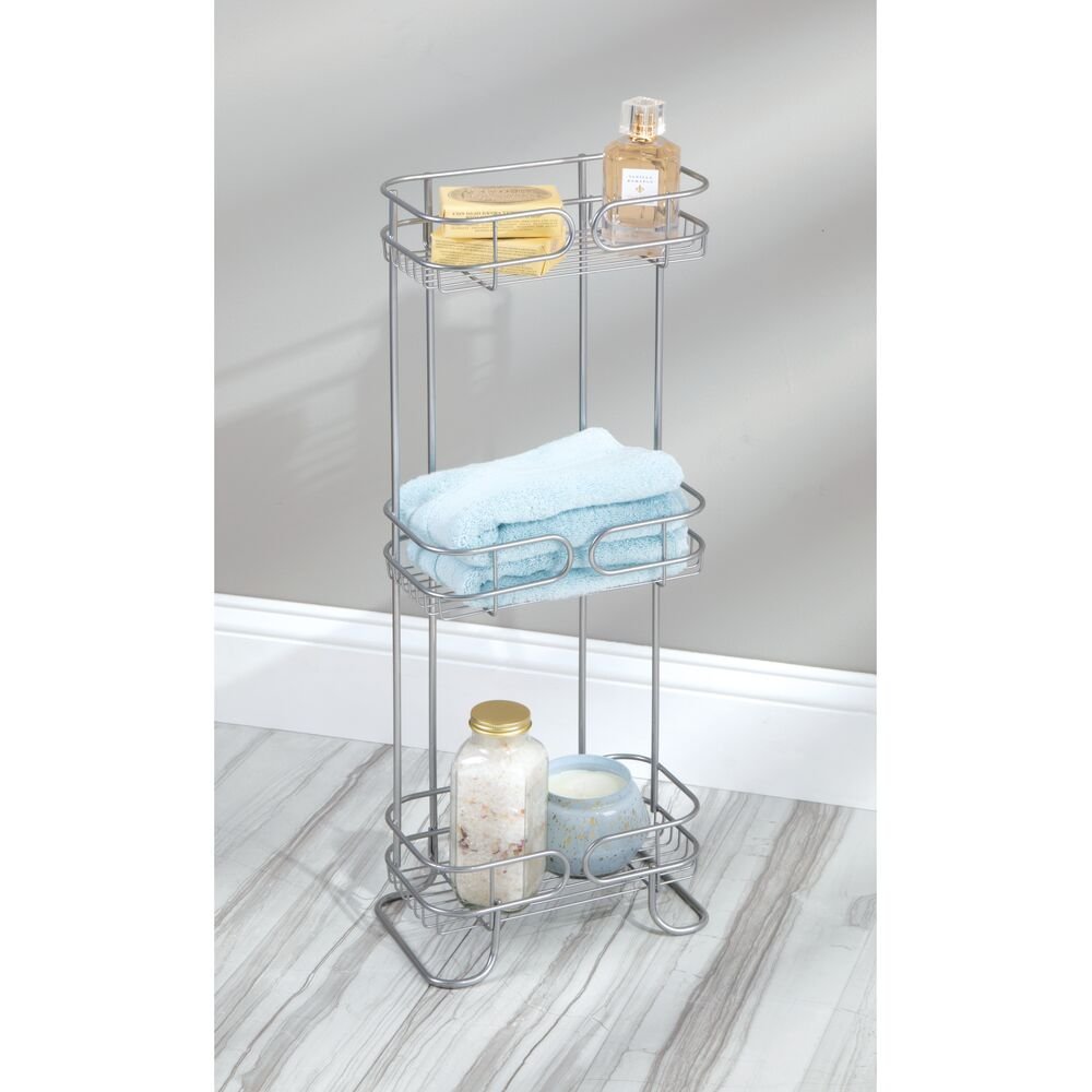 iDesign Neo 3-Tier Bath Shelf in Silver - Image 4