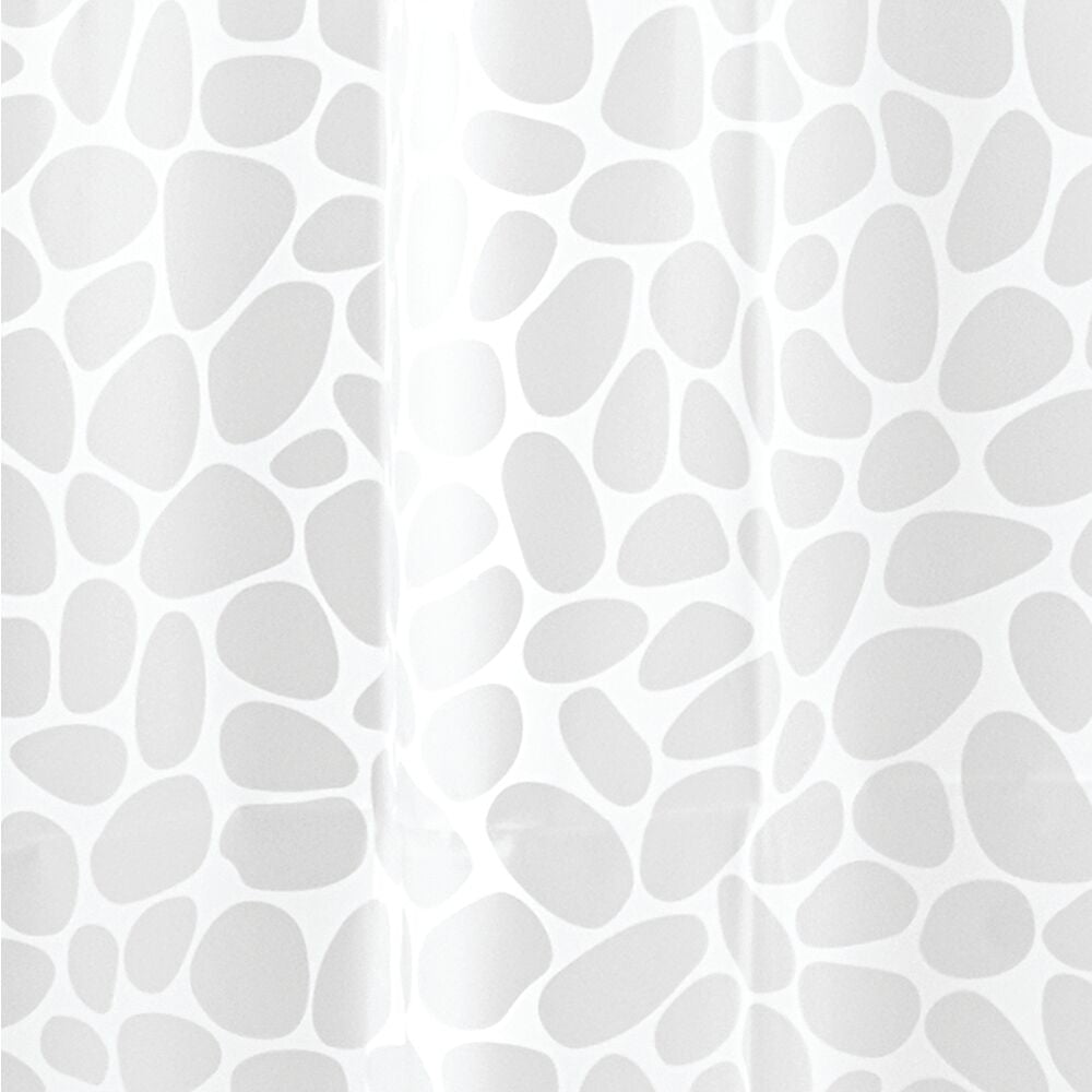 iDesign Pebblz PEVA Shower Curtain 72 x 72 in White - Image 2