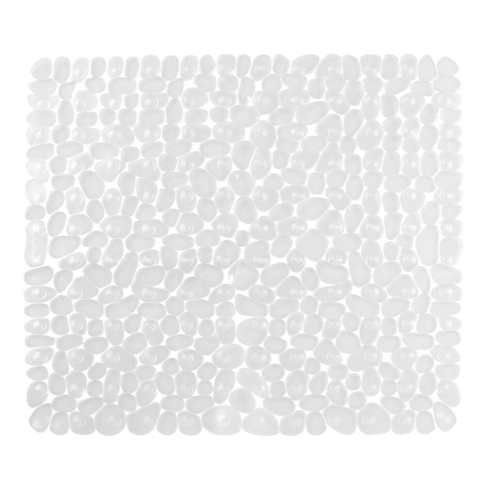 iDesign Pebblz Square Shower Mat in Clear - Image 2