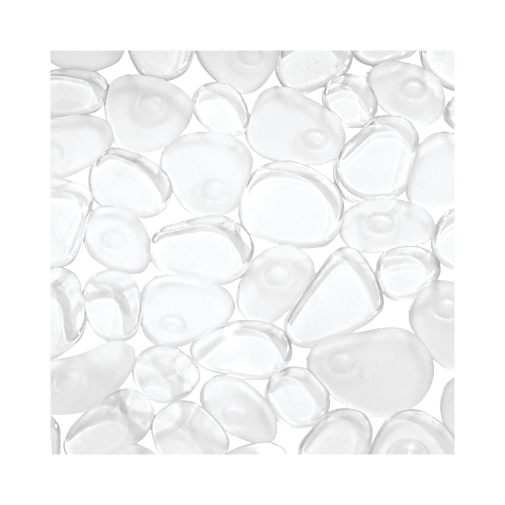iDesign Pebblz Square Shower Mat in Clear - Image 4