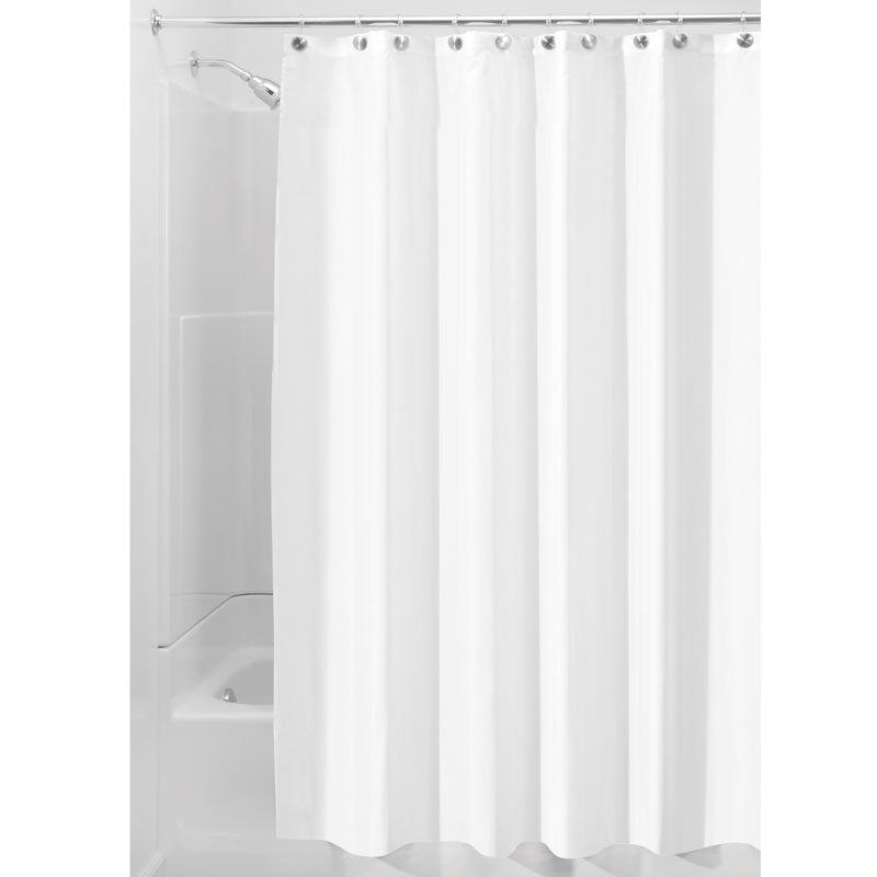 iDesign Poly Shower Curtain or Liner 72 x 96 in White - Image 2