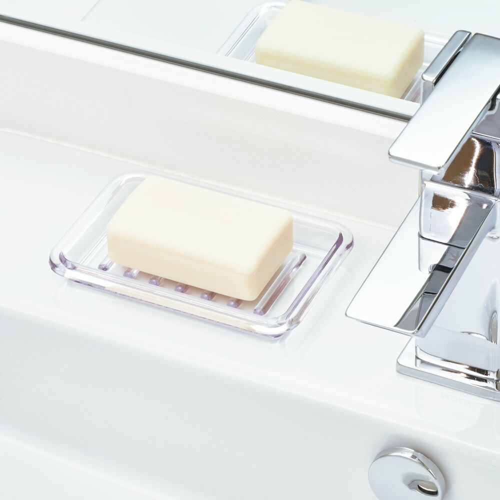 iDesign Royal Rectangular Soap Saver in Clear - Image 3