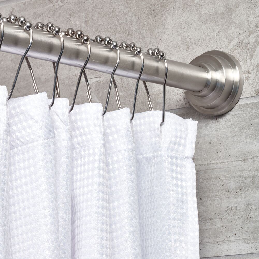 iDesign Shower Curtain Rollerz. Set of 12. Carded in Chrome - Image 4