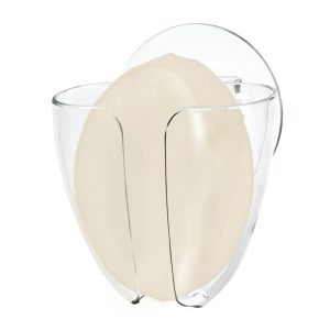 iDesign Shower Suction Soap Holster in Clear