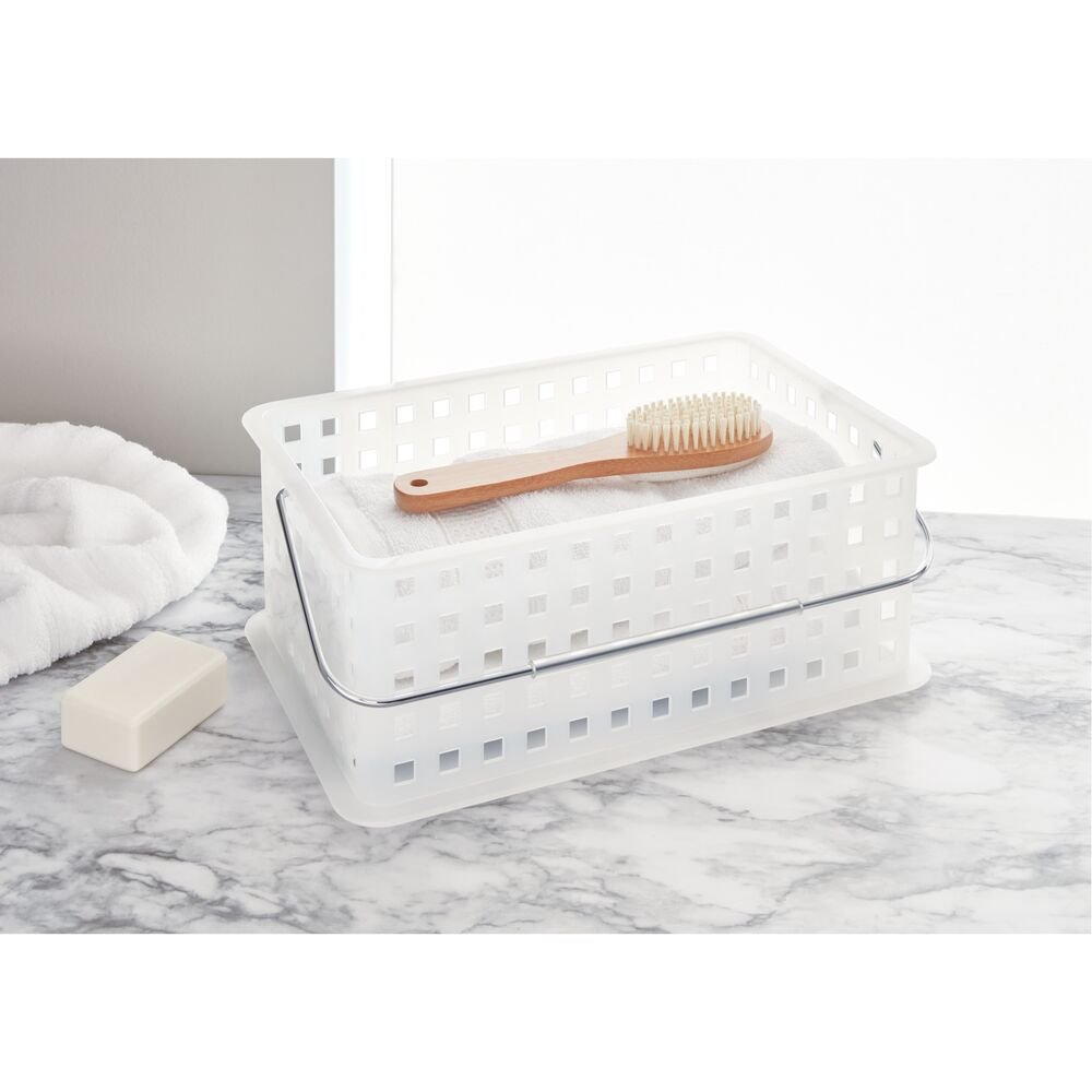 iDesign Spa Medium Basket in Clear Frost - Image 3