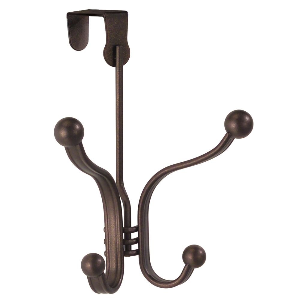iDesign York Lyra Over the Door Quad Hook in Bronze - Image 2