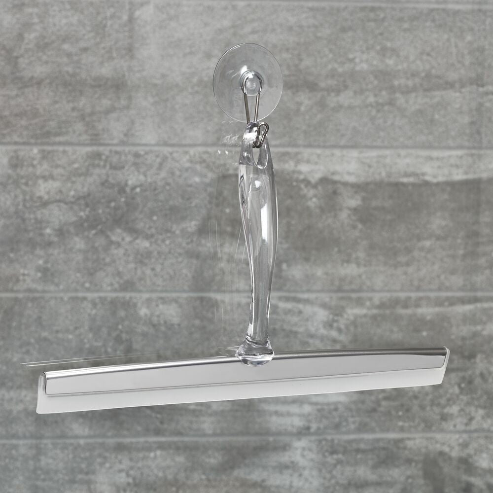 iDesign Zia Squeegee 12 in Clear and Stainless - Image 2