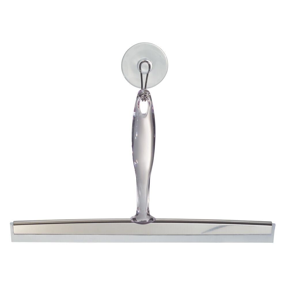 iDesign Zia Squeegee 12 in Clear and Stainless
